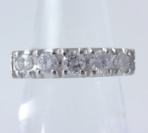 【SOLD OUT】ダイヤモンド 一文字デザイン リング プラチナ 0.51ct ~ 【Good Condition】 Diamond Straight Design Ring Platinum 0.51ct~