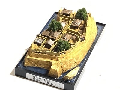 181☆完成品 小倉城 ケース付き 福岡の城 お城 模型 ジオラマ