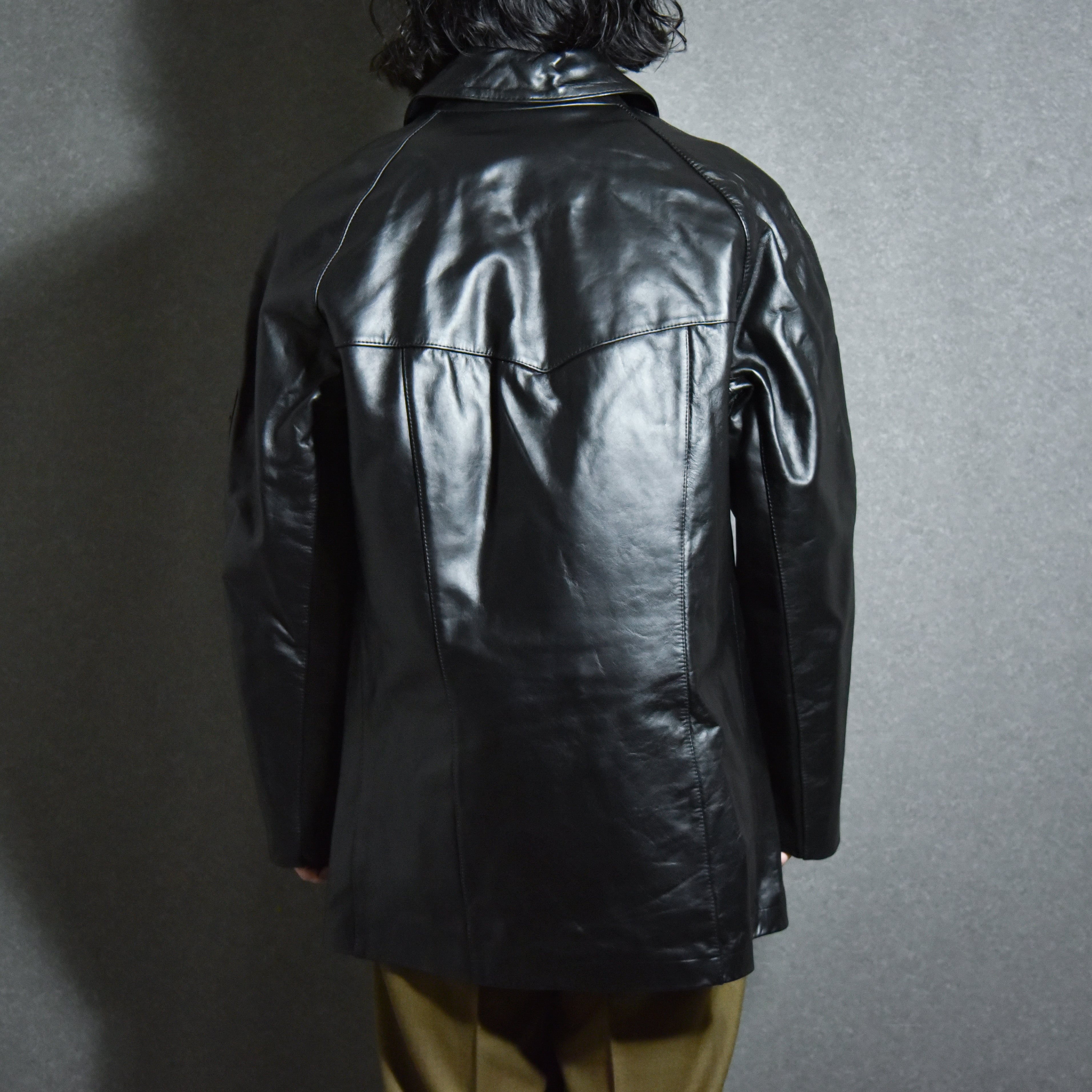 Italian Police Leather Jacket イタリアンポリス レザージャケット mark  collars  (マークアンドカラーズ)