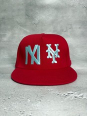 【gifthat別注】Coopers Town Ball Town Cap / クーパーズタウン　ハイクラウン スナップバック キャップ レッド