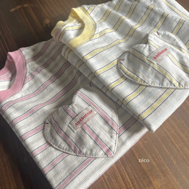 マルチボーダーハートTシャツ(90-140サイズ)