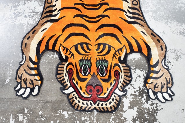 Tibetan Tiger Rug 《Lサイズ•シルク073》チベタンタイガーラグ