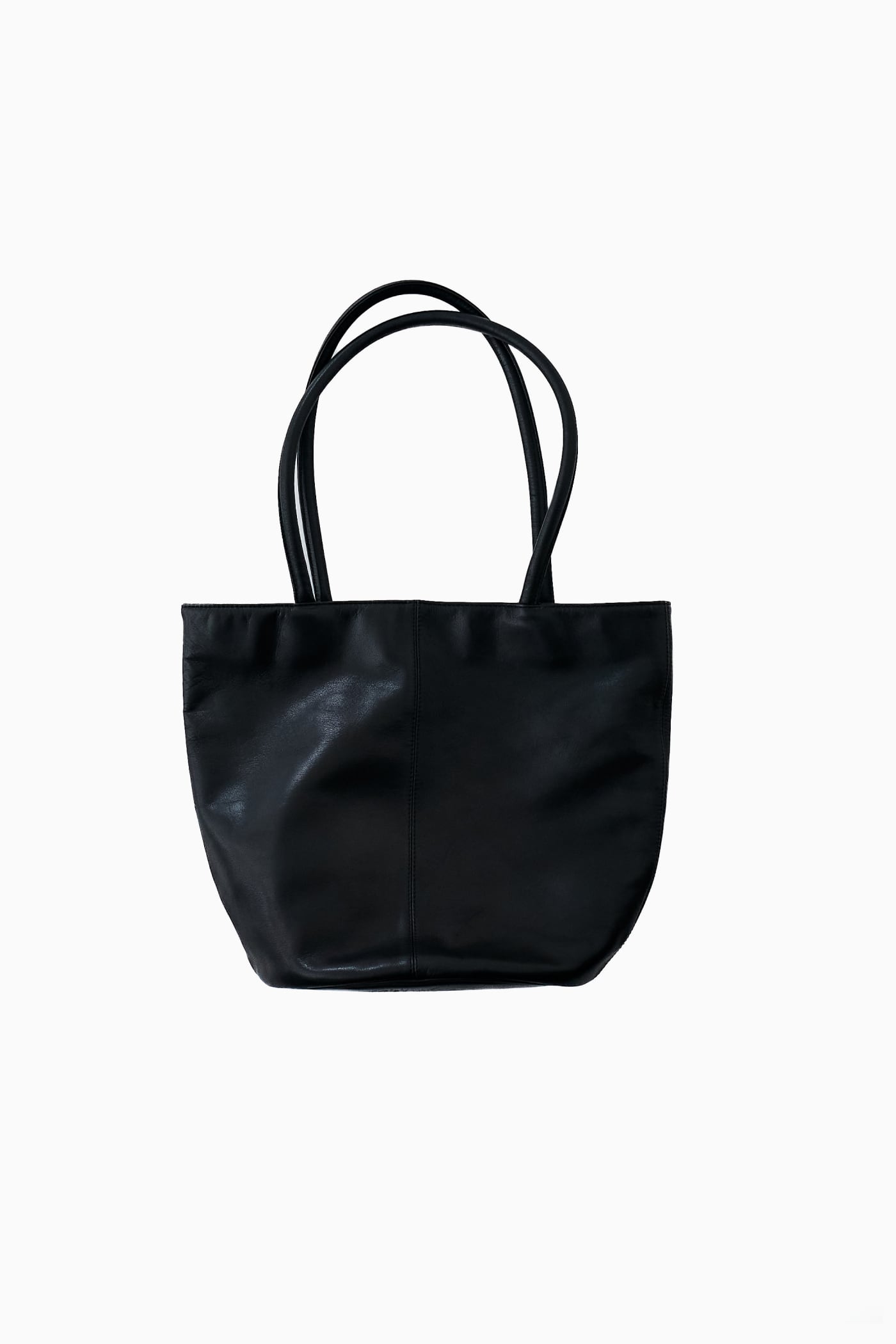 90s サザビー製 agnès b. VOYAGE BLACK LEATHER TOTE BAG | Reben