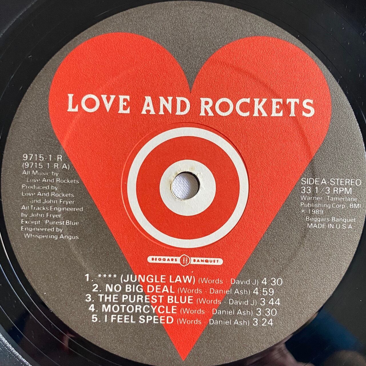 LP】Love and Rockets – Love and Rockets | マメシバレコード