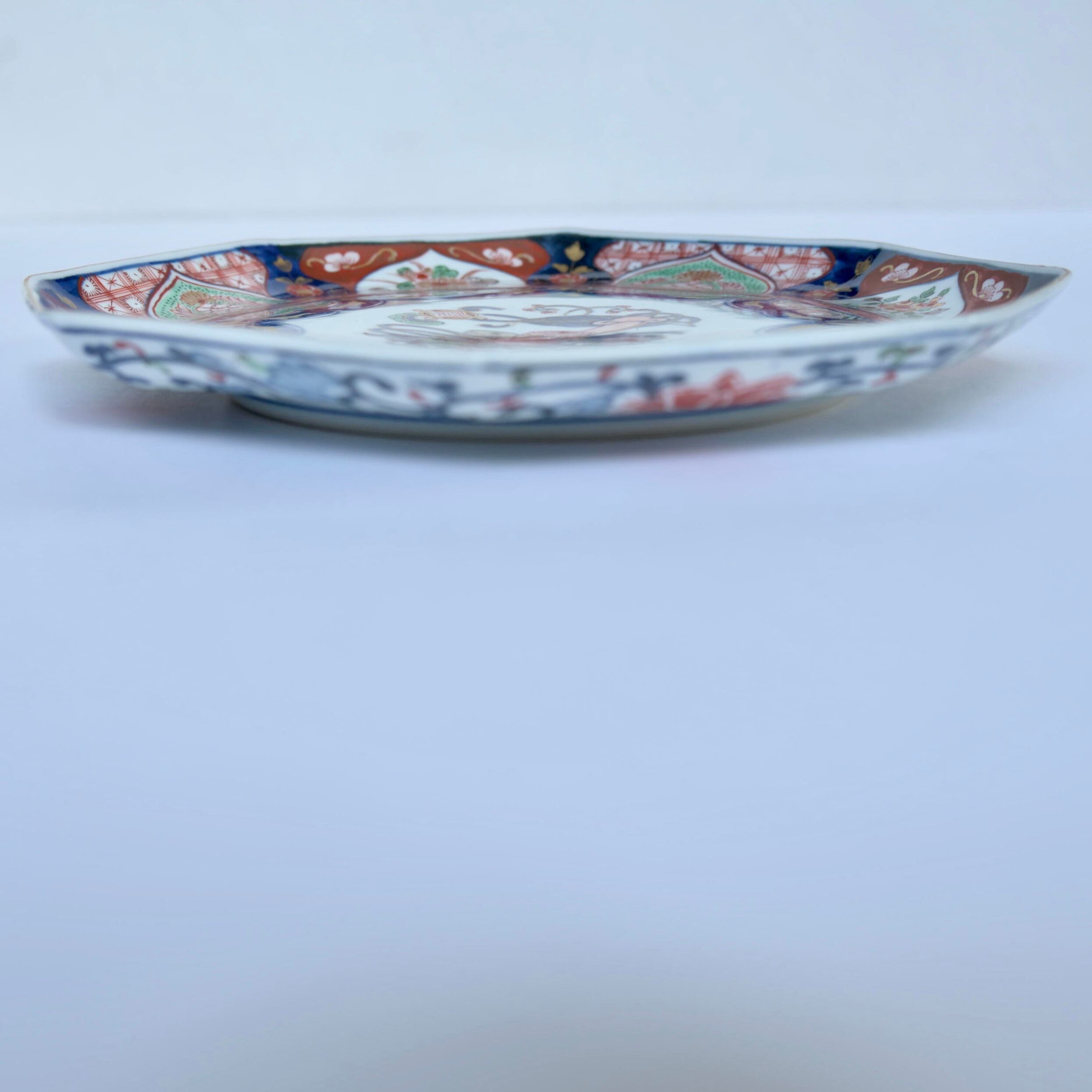 古伊万里　極上手　赤絵　金彩　八角大皿　タトサ　東さ6-0530① 41109】伊万里 お宝赤絵八角大皿 江戸/ Imari L size Octagonal