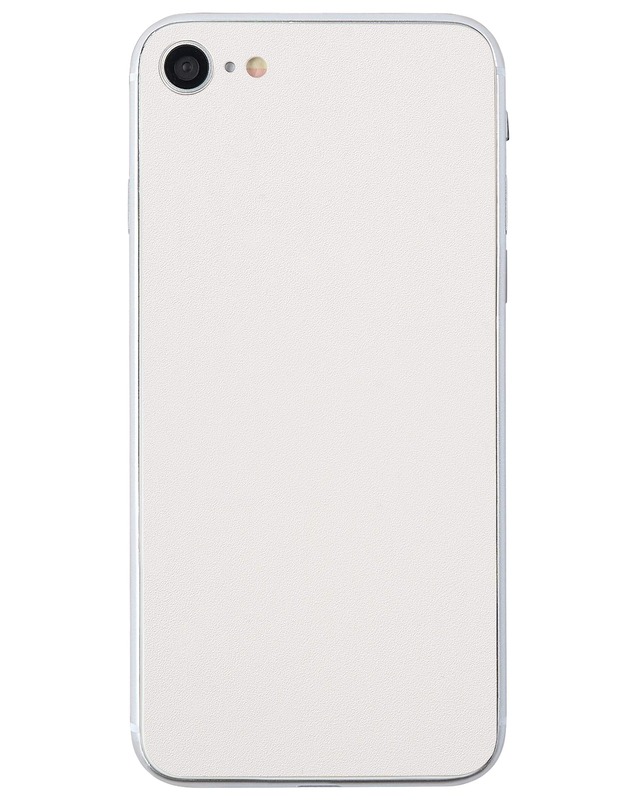 CASETYBOX スキンシール iPhone SE3 SE2 第3/2世代 背面 互換 くすみ 無地 シンプル 側面なし PURE WHITE (4)