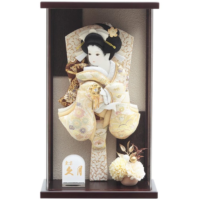 羽子板 | 久月　美月モカ　オークアクリルケース | 正月飾り かわいい おしゃれ コンパクト　＜No.TU12＞