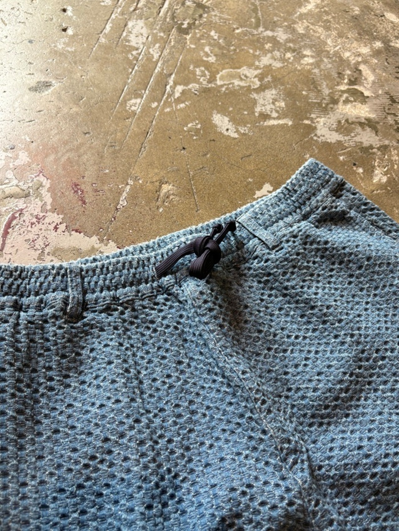 TESS / Jacquard eazy pants / Relax pants / NAVY - 2