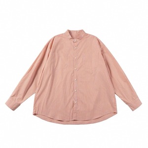 Cotton band collar shirt 0468