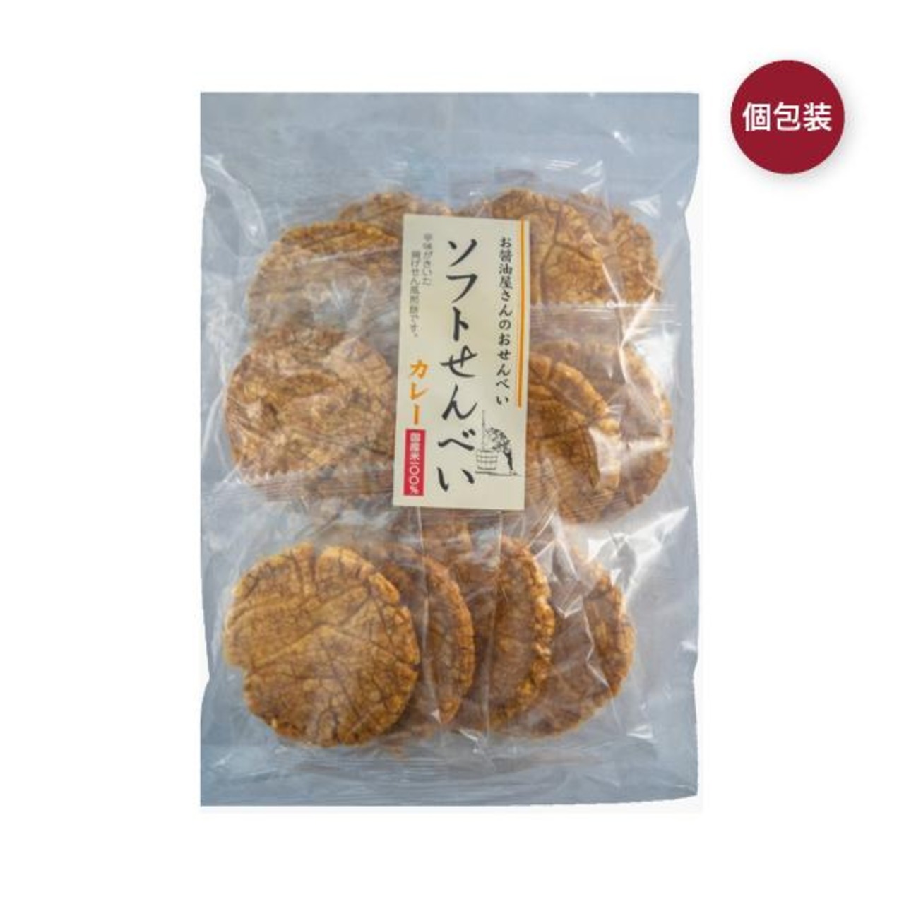 ソフトカレーせんべい 12枚 ×6袋