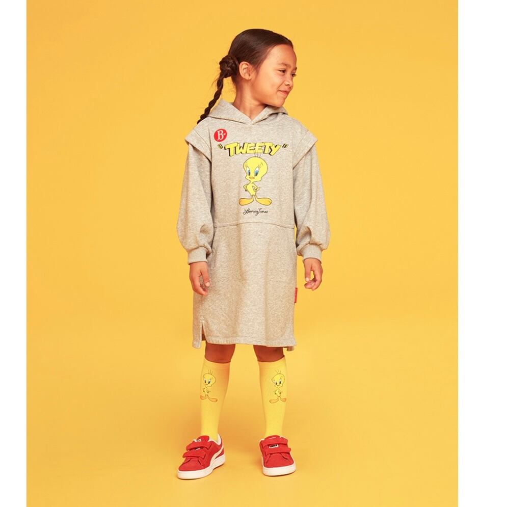 BEBE DE PINO] Tweety hooded jersey dress 正規品 韓国ブランド 韓国