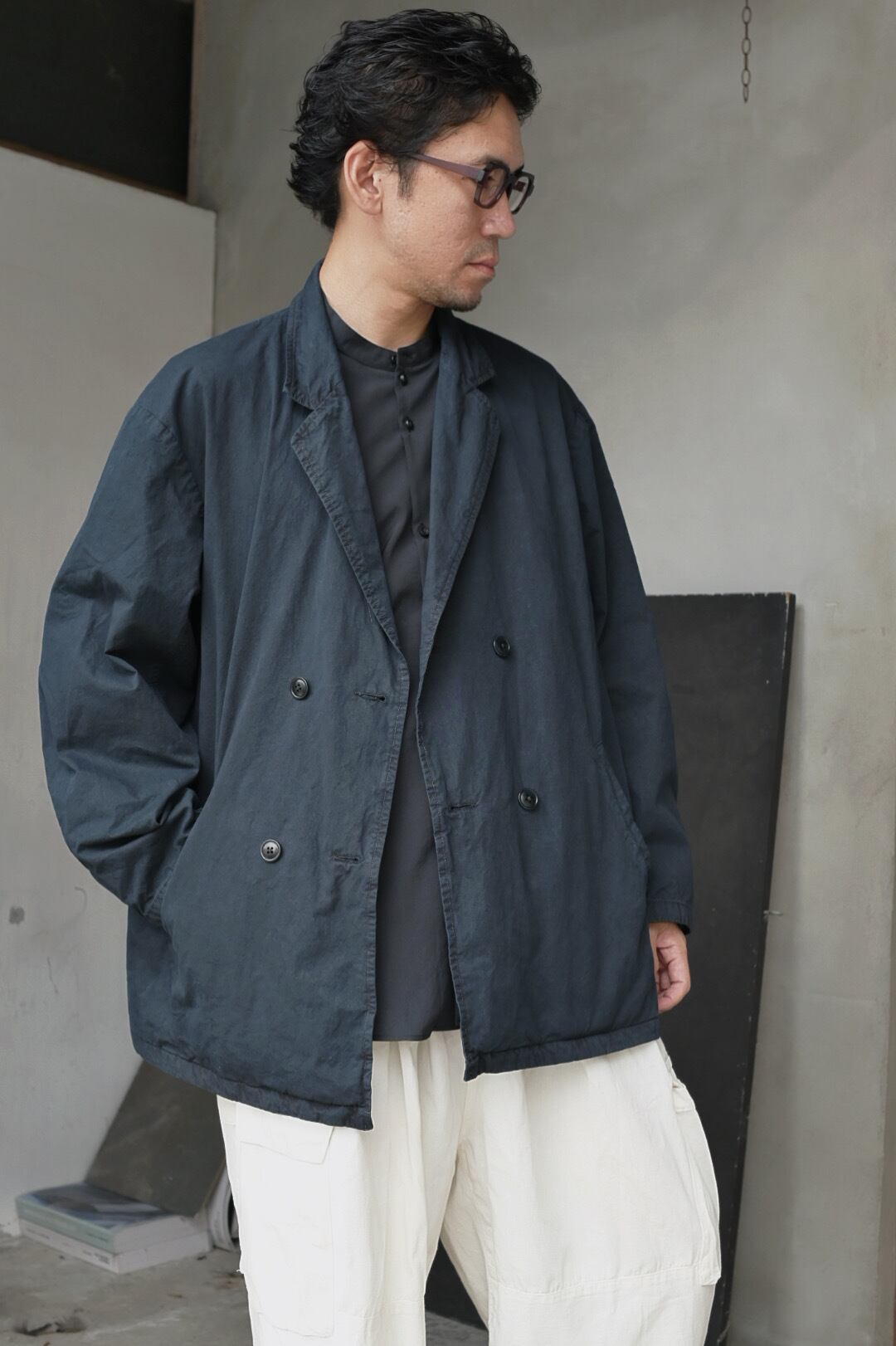 SANMONT】サンモント unisex 4B Double Jacket［Dark Navy］ | PAY ID