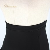 社交ダンス 衣装 スタンダード ラテン スカート レッスンウェア ICHIOKU イチオク 黒 無地 シンプル ブラック系 フリル アシンメトリー ダンス スカート フレア ストレッチ ポリエステル ポリウレタン 裾広がり シンプルデザイン ダンス用 黒スカート フリル付き モノトーン 57cm ウエストゴム デイリーウェア スポーツコスチューム レディース