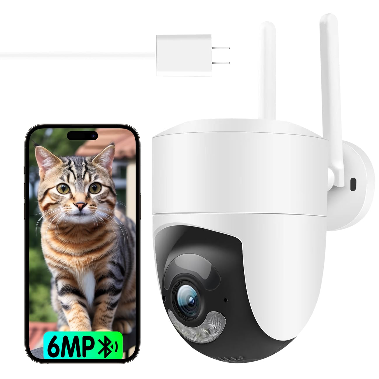 防犯カメラ Wi-Fiカメラ ペットカメラ 360°首振り 自動追跡 追尾