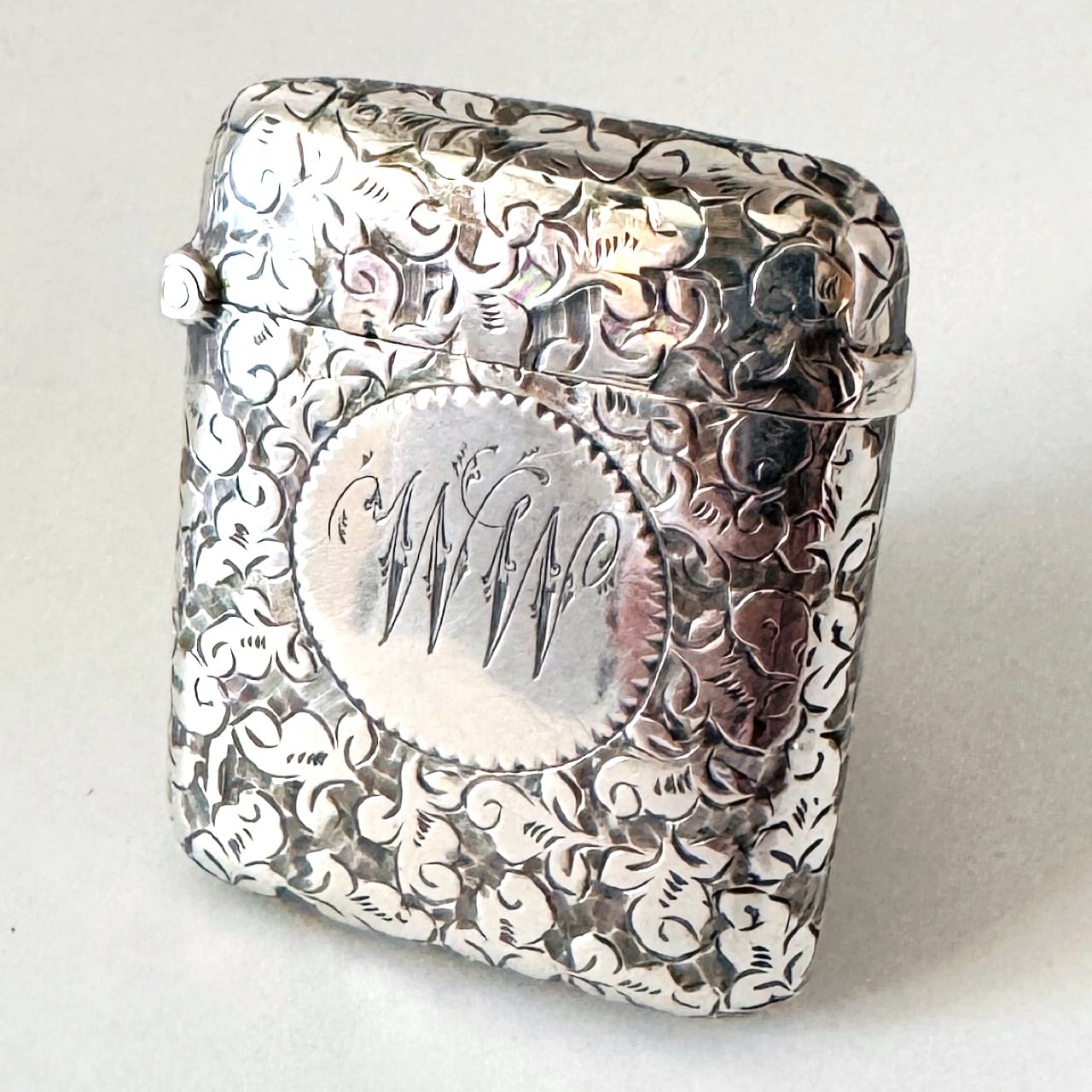 ☆1910年代 英国 ☆アンティーク 純銀製 マッチケース イギリス 925