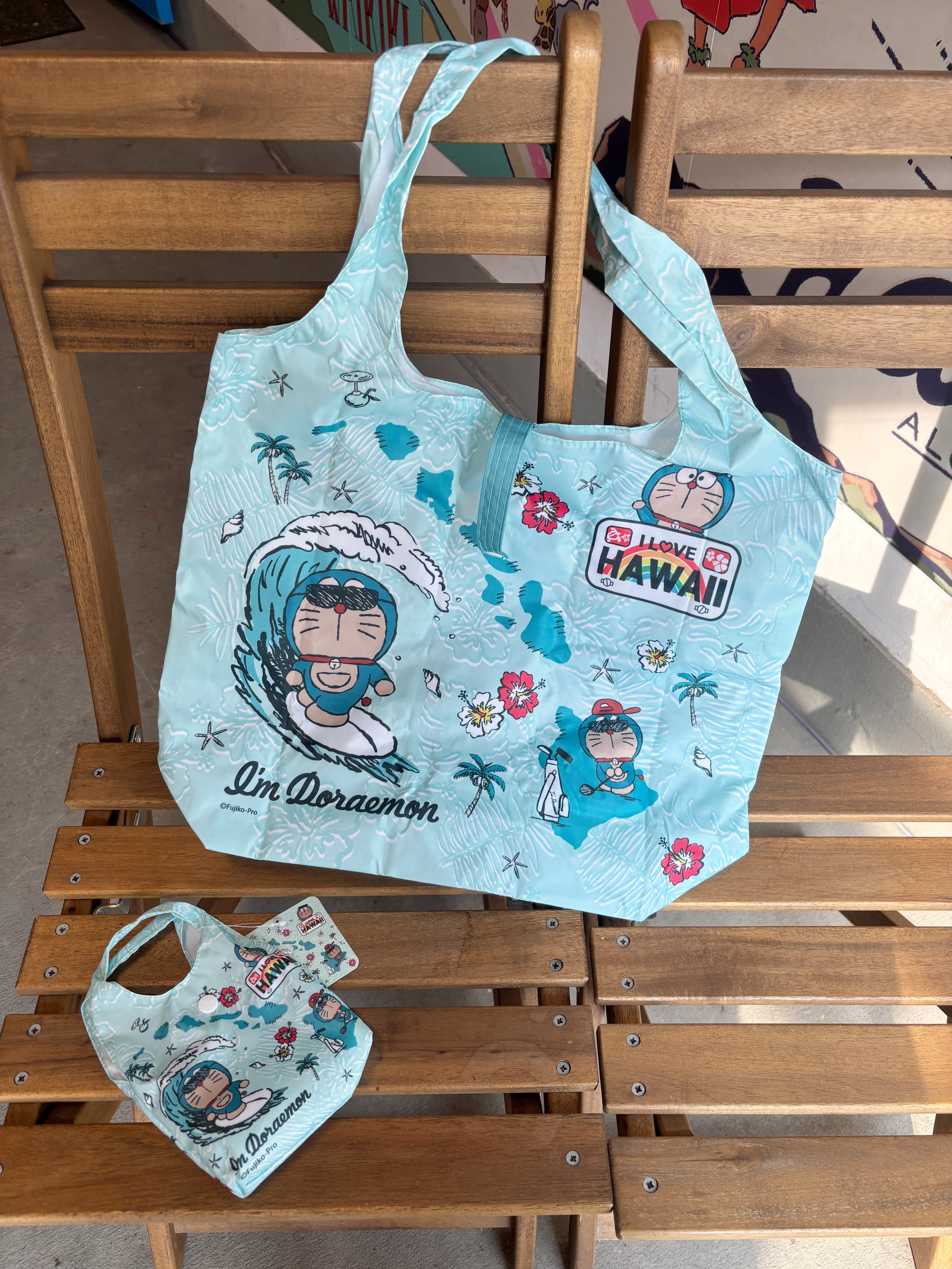 ドラえもん　バッグ　エコバッグ ドラえもんエコバッグ ハワイドラえもん ハワイ限定 I m Doraemon