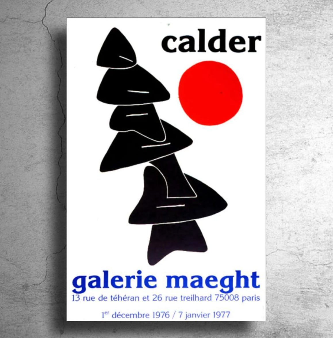 現代美術家『アレクサンダー・カルダー』フランス現代美術館制作ポスター