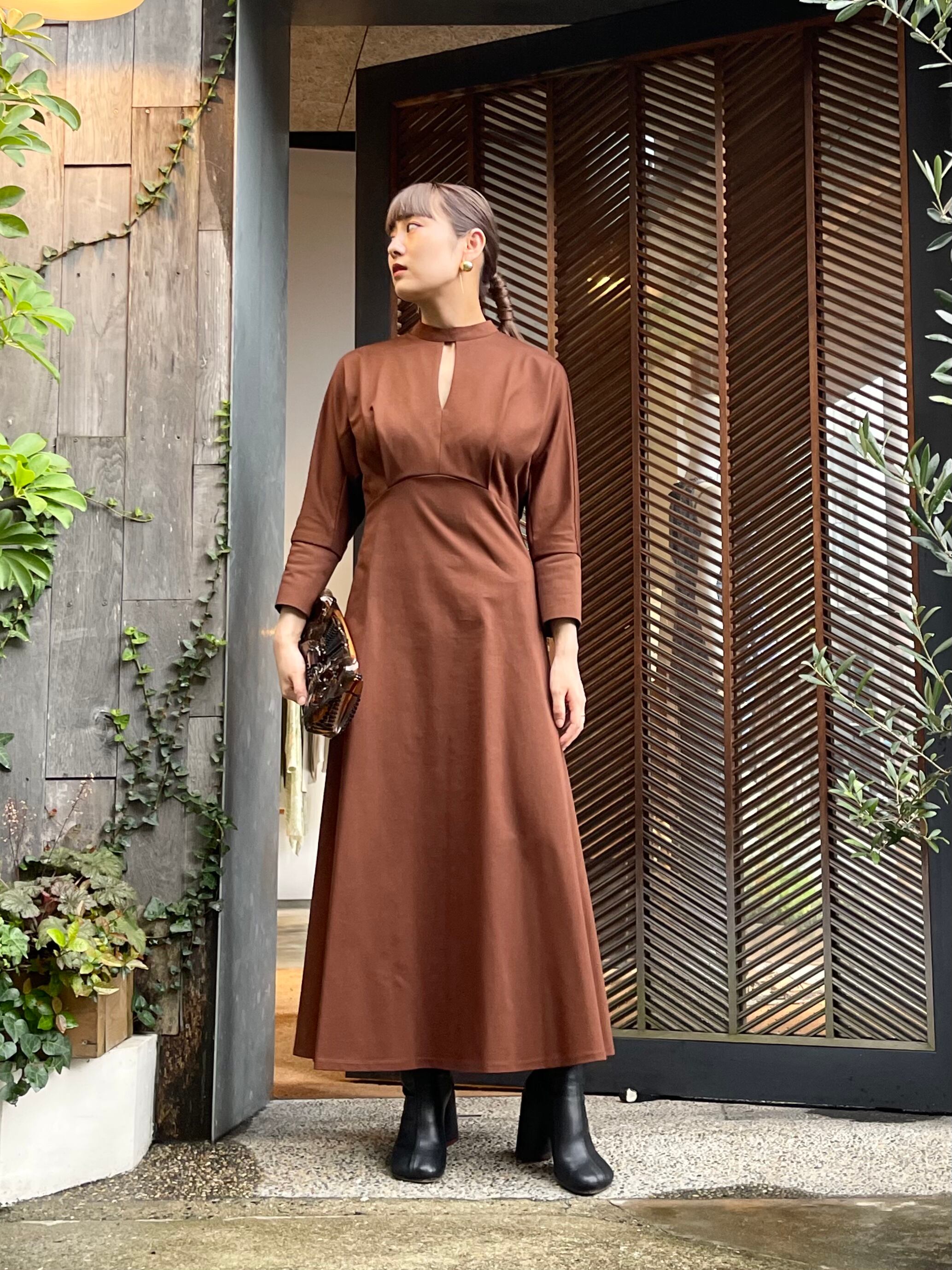 Mame Kurogouchi Cotton Jersey Dress