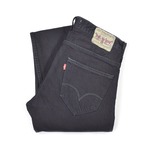 リーバイス 504 トルコ製 ユーロリーバイス ストレート デニムパンツ ブラック 黒 ジーンズ Levis W31 古着 @EA0274