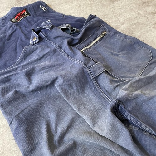 40s 50s Adolphe Lafont ファーマーズ コットン ブルー / W33 詳細写真6