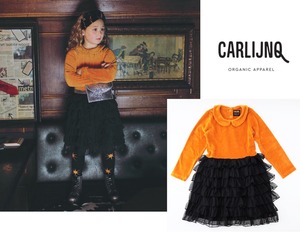【 即納 】 CARLIJNQ カーラインクワンピース キッズ 女の子 子供服 チュールワンピース ドッキングワンピース ティアードワンピース パーティードレス 長袖 ベルベット ベロア 秋冬 人気 おすすめ かわいい おしゃれ プレゼント 贈り物 ギフト ハロウィン ハローウィン Halloween 衣装 仮装 パーティー コスプレ 海外子供服 海外ブランド インポート