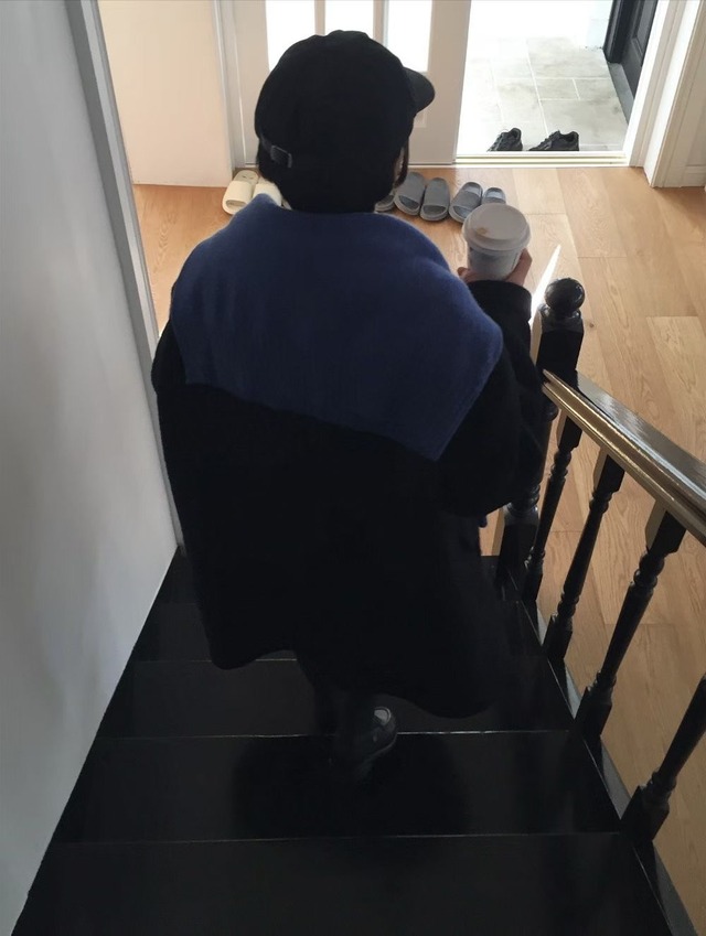 (予約) vegetable / Bell half coat (navy)