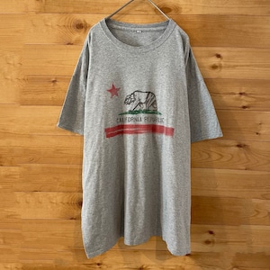 【California Republic】カリフォルニアリパブリック クマ プリント ロゴ Tシャツ XL相当 ビッグサイズ US古着 アメリカ古着