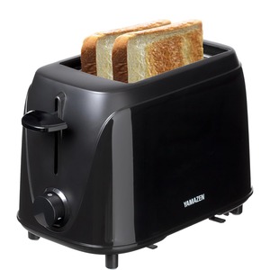 【在庫のみ】トースター ポップアップトースター 2枚焼き トースト コンパクト 一人暮らし 焼き色調節機能 6枚切 8枚切 ブラック YUE-750(B)