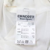 社交ダンス 衣装 Chacott チャコット シャツ トップス ブラウス ラテン ホワイト系 白 無地 透け感 ダンス パーティ 発表会 パンツ デモ 競技 ダンスウェア ストレッチ シンプル ダンス衣装