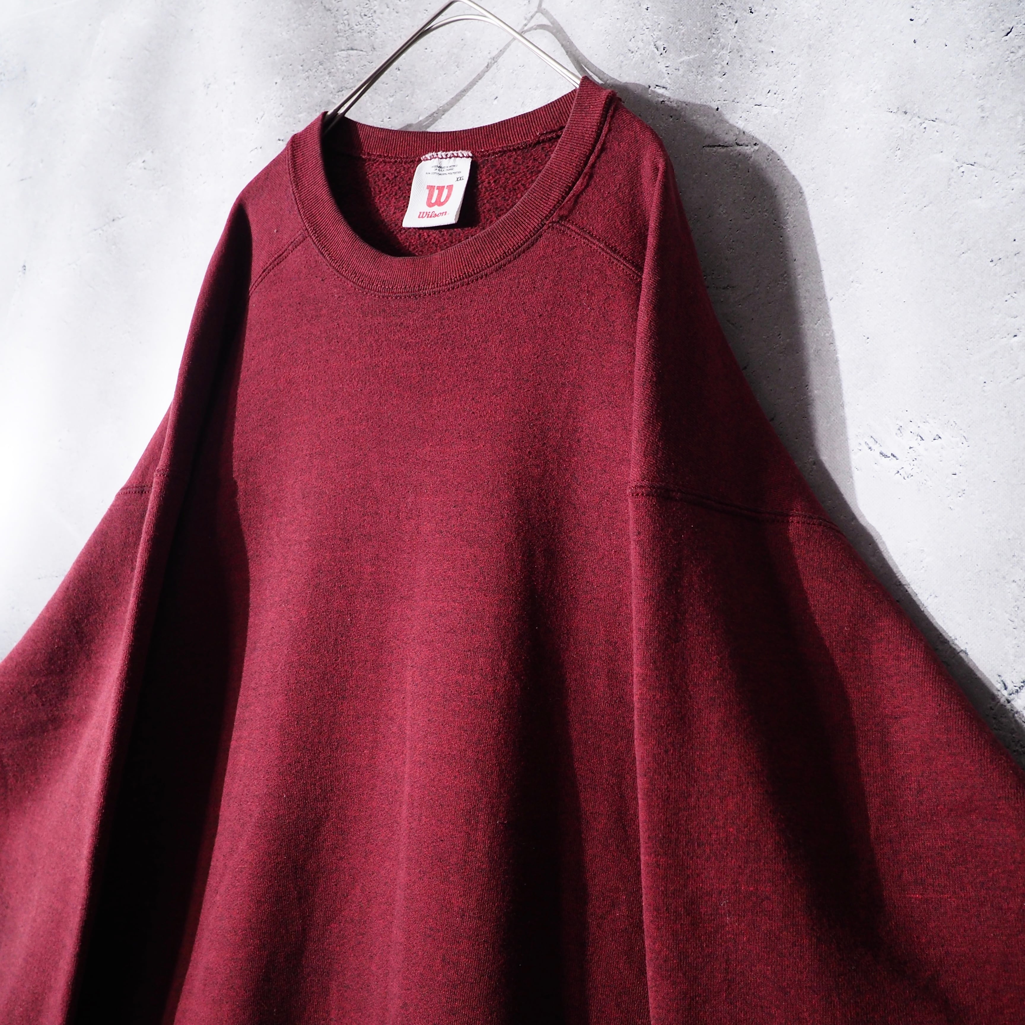 " Wilson " Beautiful Dark Bordeaux Piece Dyeing Over silhouette sweat shirt