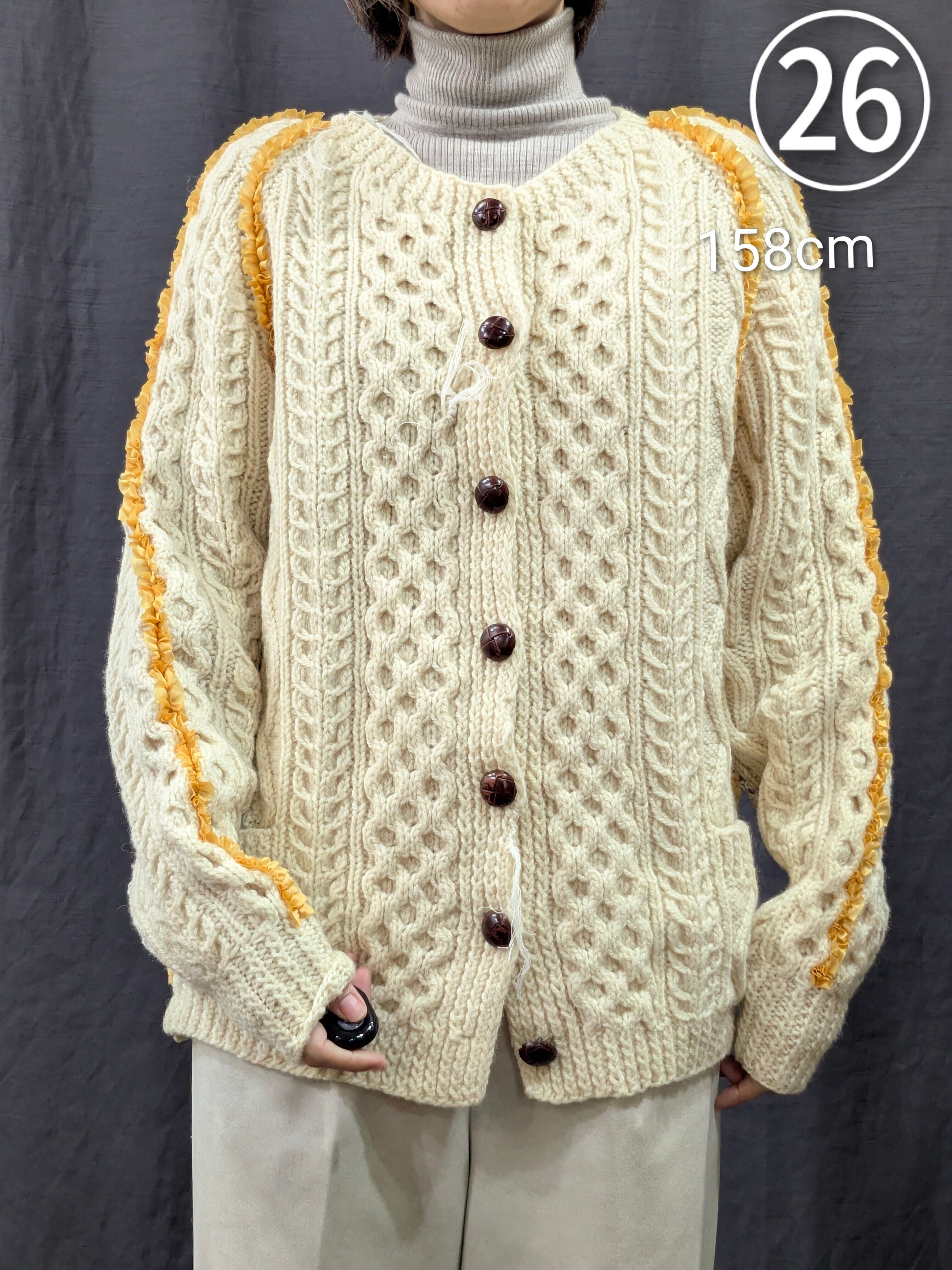 フリンジニットベスト㉕【リハーズオール】swing knit vest