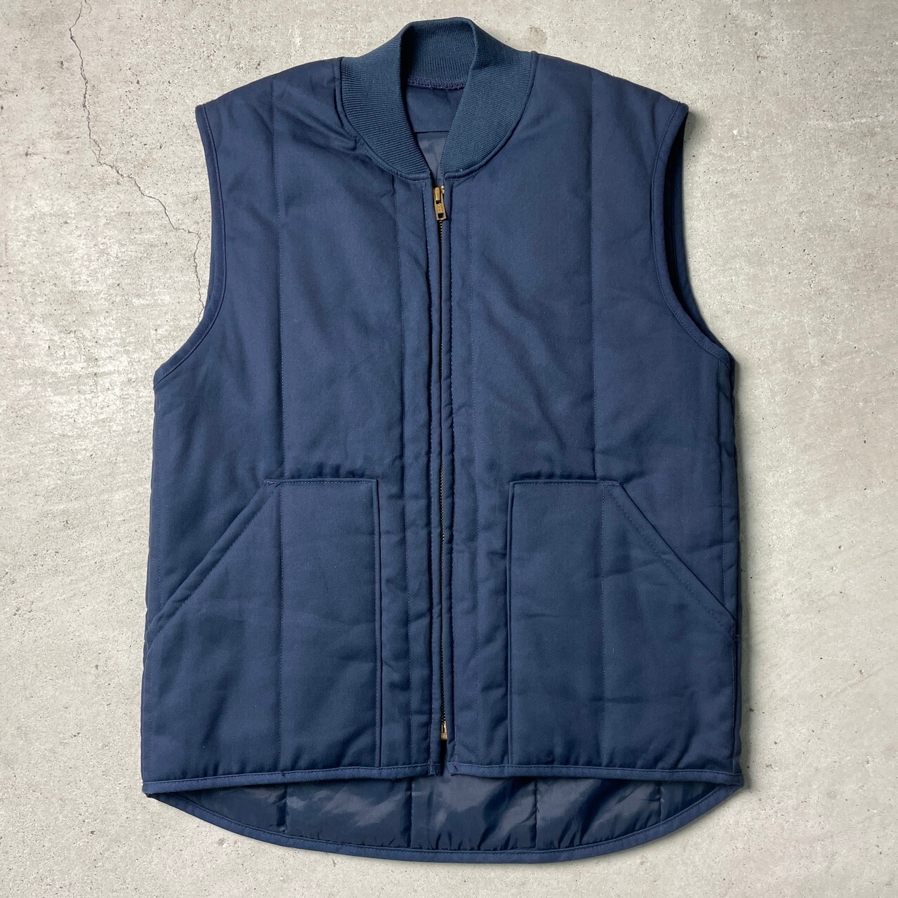 CINTAS USA製 ワークベスト メンズS 古着 ネイビー 紺色【ワーク 