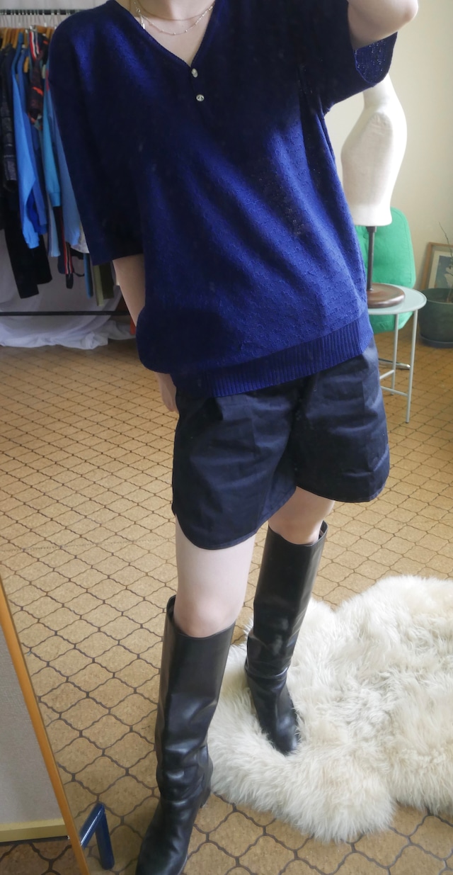 Vintage Style Cotton Easy Shorts