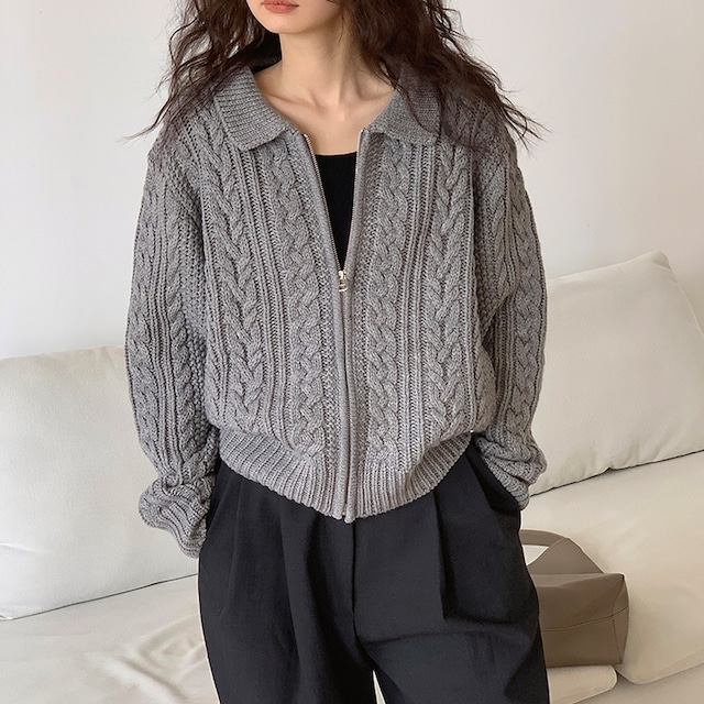 Cable Knit Cardigan KRE1916