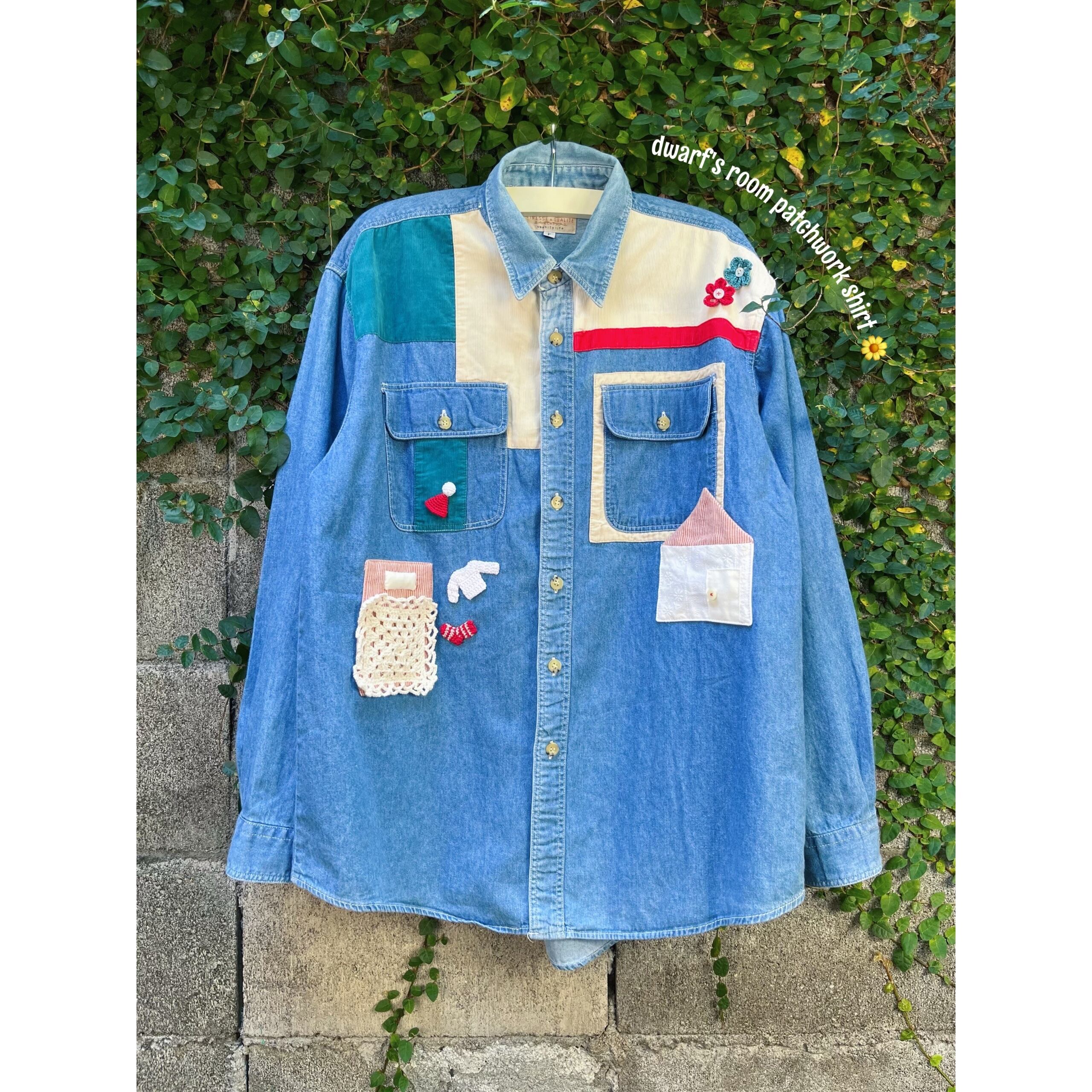 remake ✂︎ dwarf's room patchwork shirt