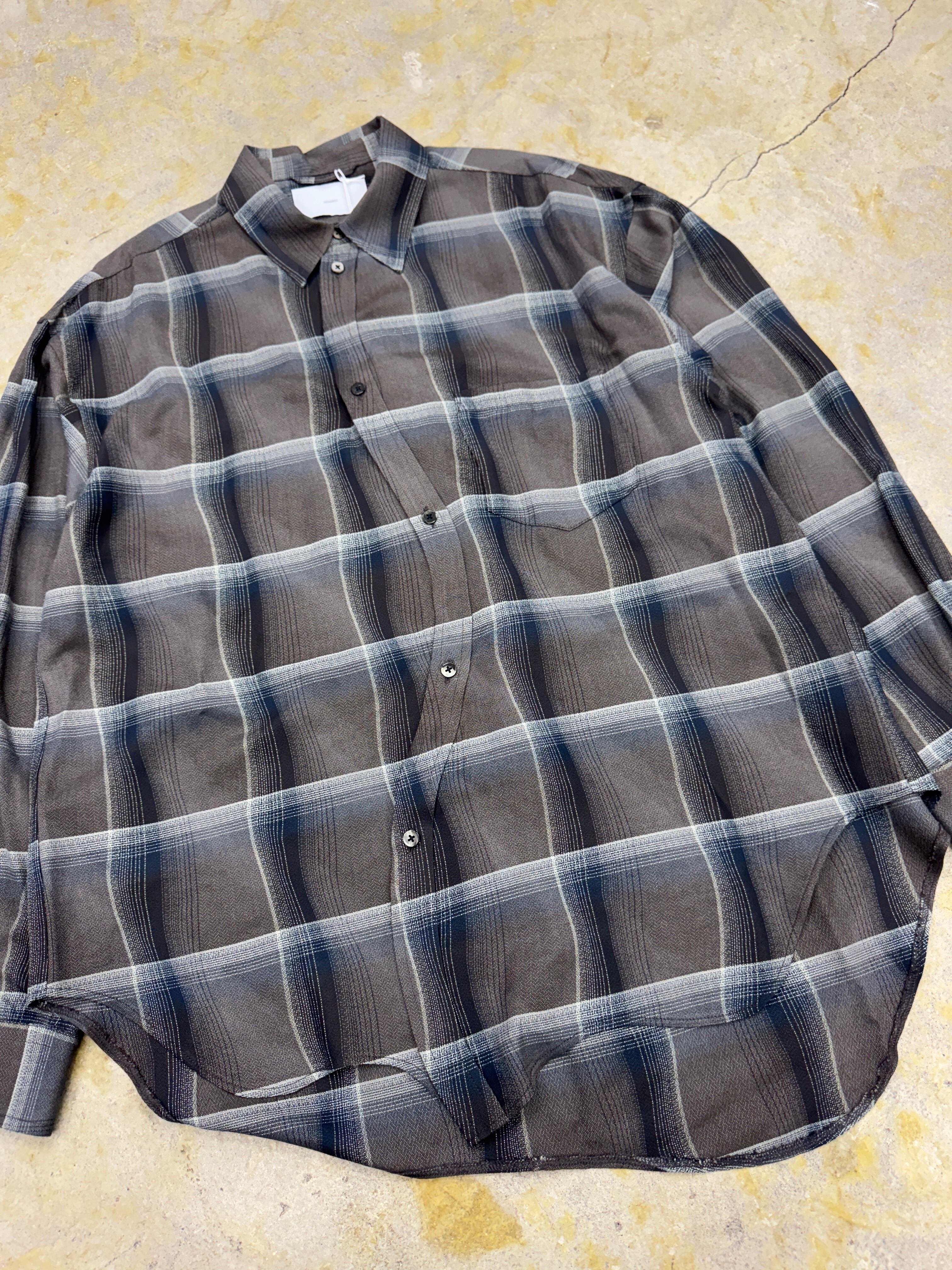 sugarhill | OMBRE PLAID STAGGER SHIRTS | DARK PURPLE | HOWDAY