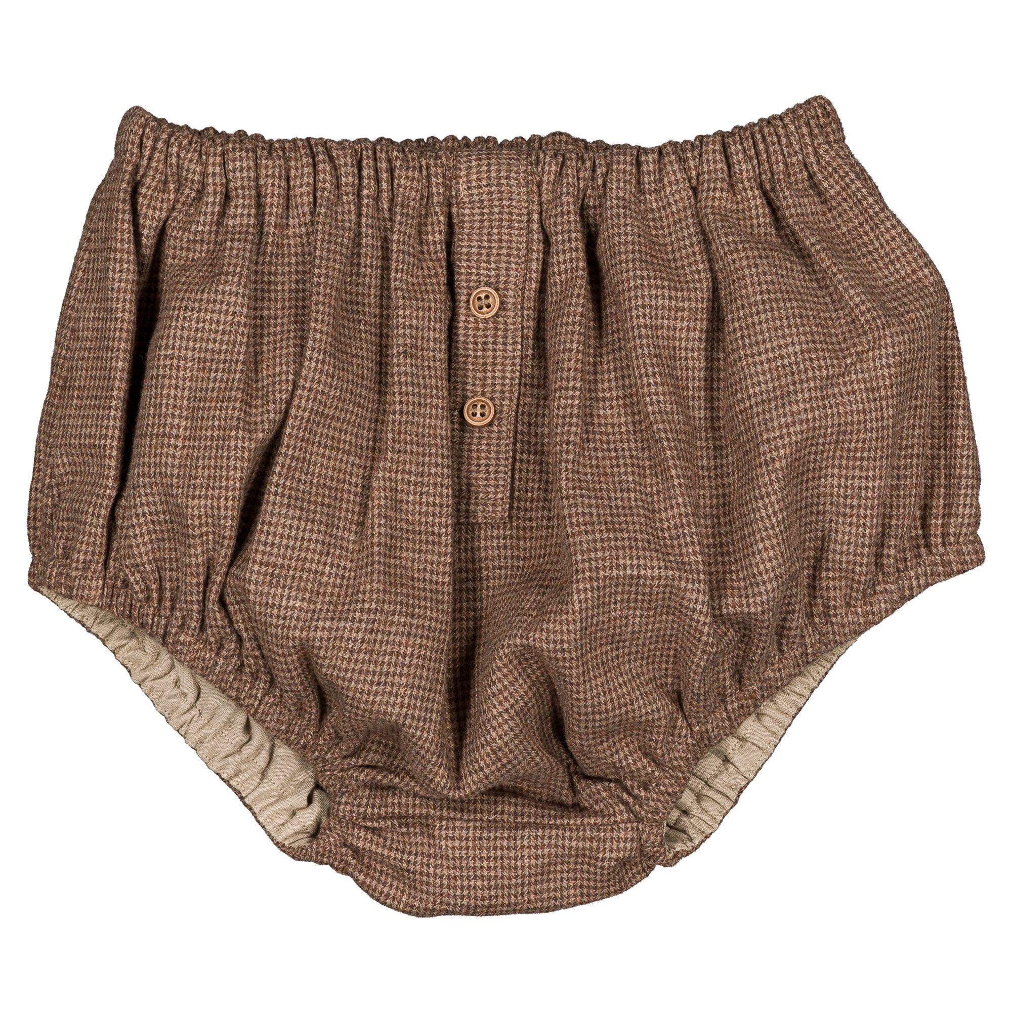 【予約・特典あり】Maison Marelle / Bloomer CHAILLOT - brown houndstooth