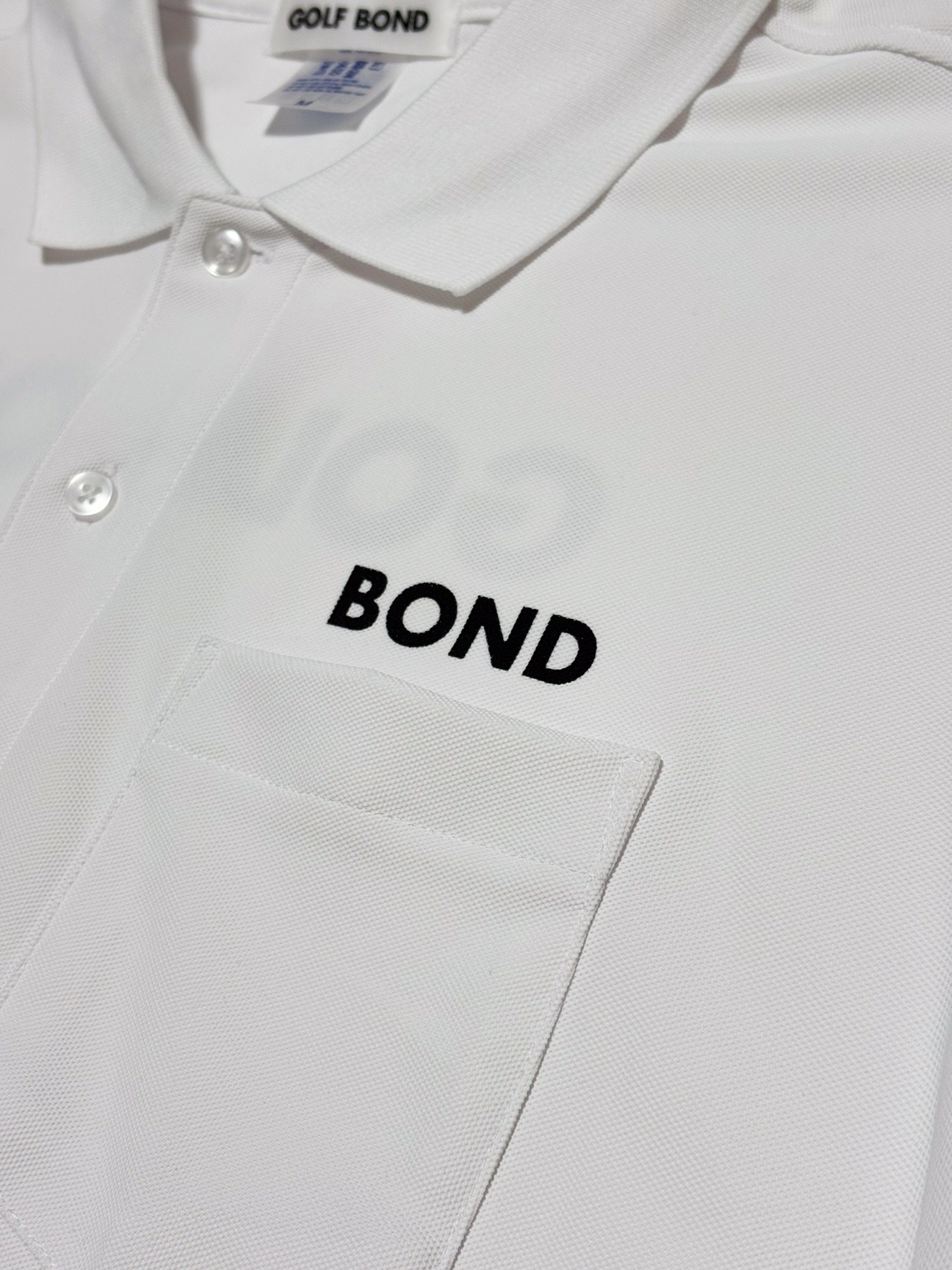 BOND L/S POLO SH WHITE