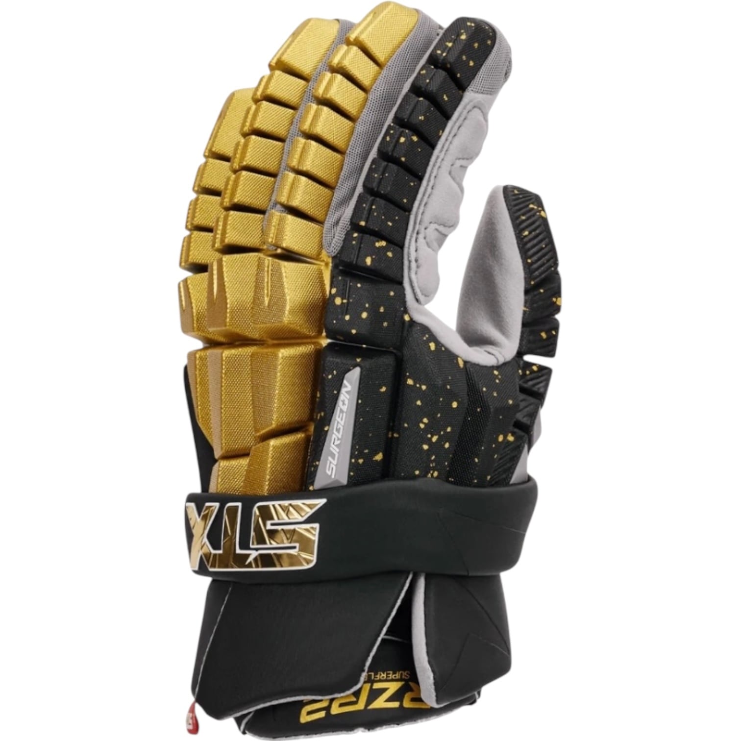 STX RZR2 ラクロス グローブ ブラックゴールド
