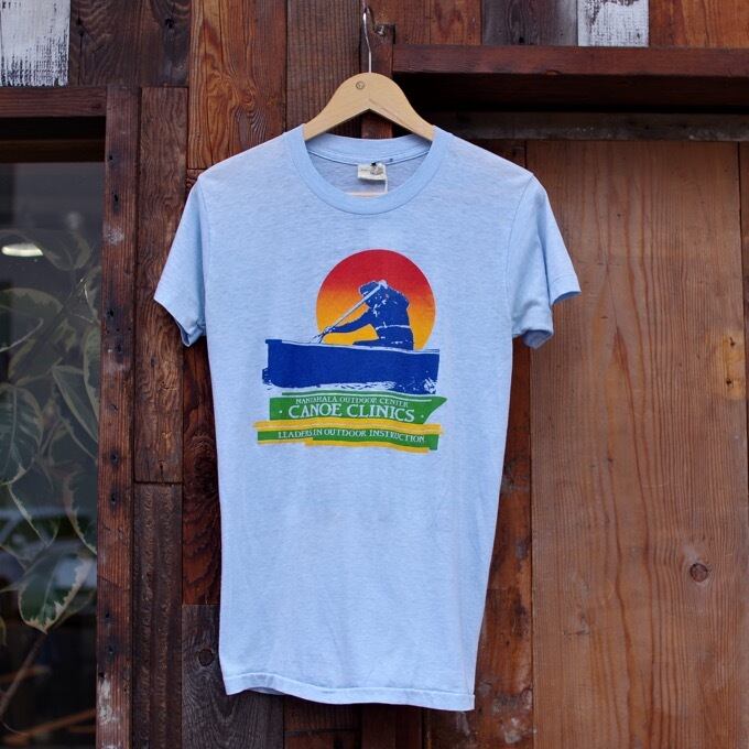1980s Sneakers Print Thin T-Shirt / 80年代 スニーカーズ カヌー
