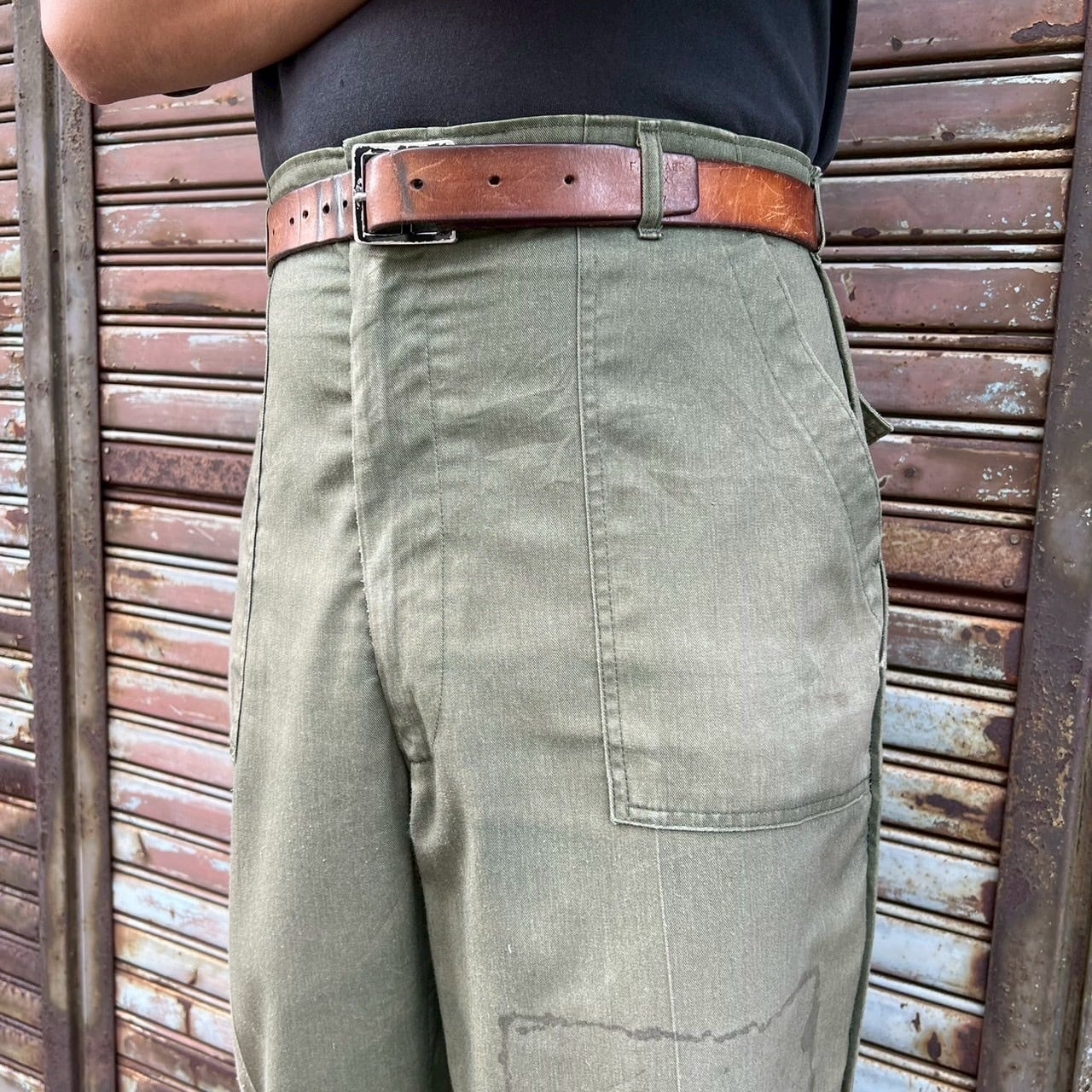 80s US Army 米軍 実物 ヴィンテージ ベイカーパンツ OG507 W42 L31