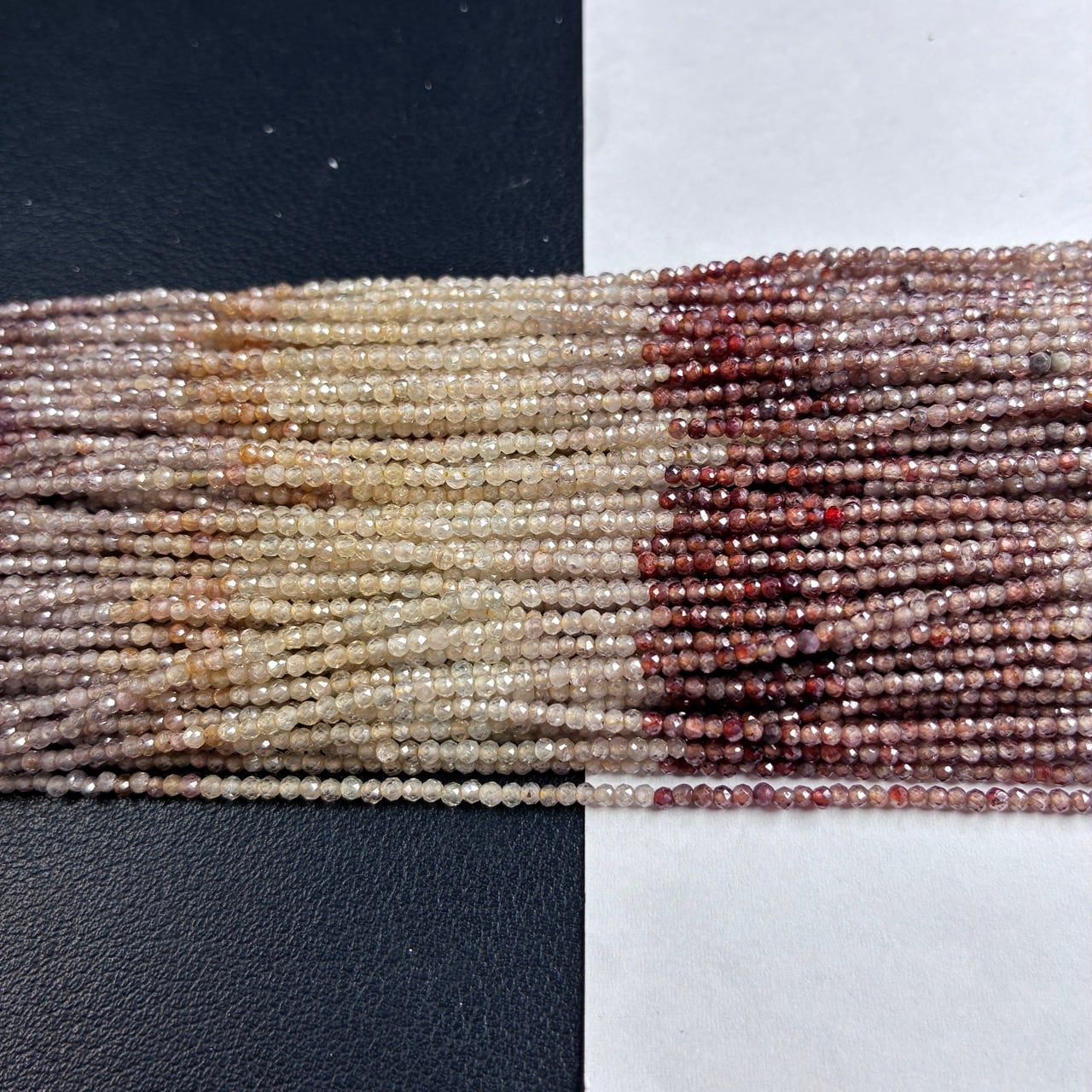 ジルコン ラウンド 茶色グラデーション　 2㎜ | K0038