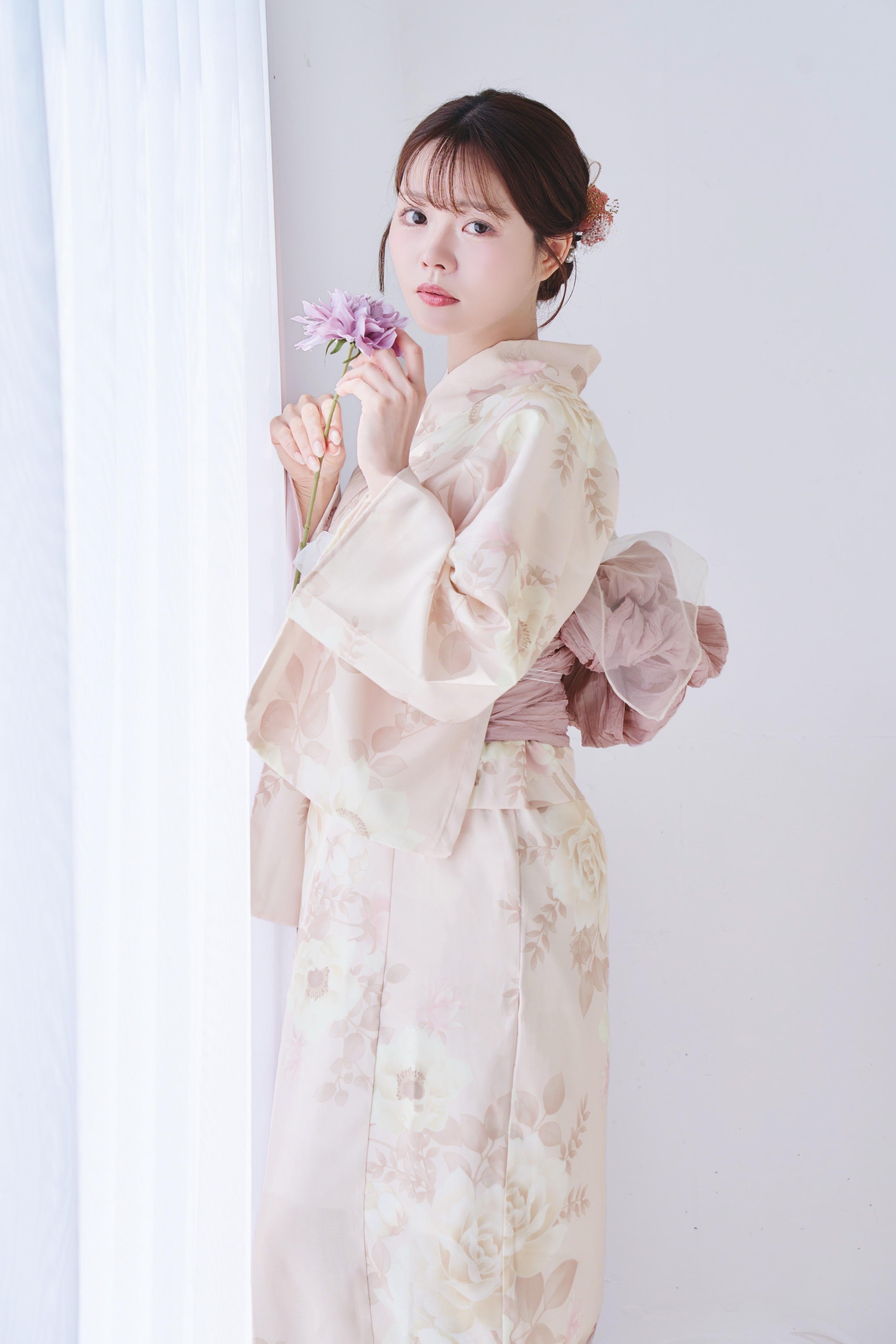 ワンピース浴衣3点set桜色の薔薇乙女 OP-4 ワンピース浴衣4点set桜色の薔薇乙女 OP-4 | ANDESIR【アンデジール