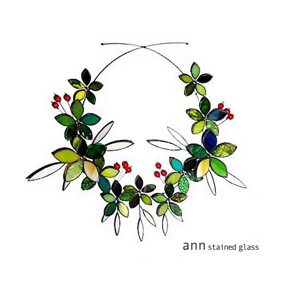 X'mas】ステンドグラス クリスマスリース | ann stained glass