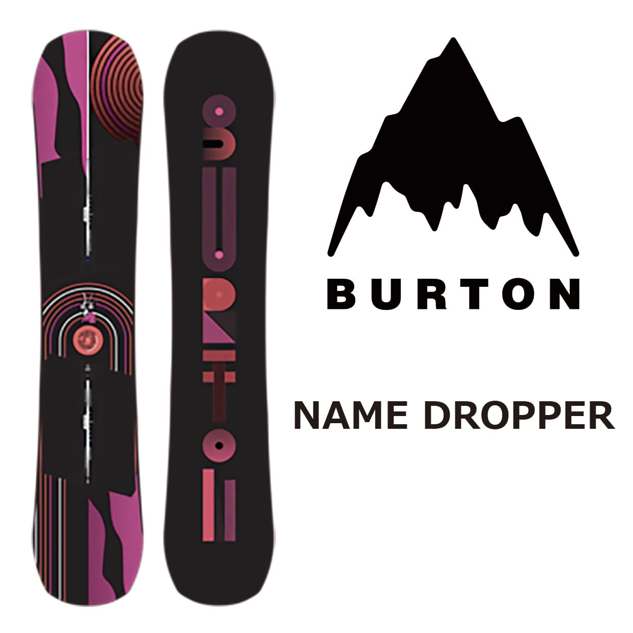 23-24年モデル BURTON .『 NAME DROPPER 』. バートン . ネーム  