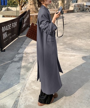 シティドレープロングコート 3color A0645