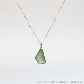 翡翠ラフカットシリーズペンダントトップ K10YG rough moss green A貨翡翠 jd_pt1267