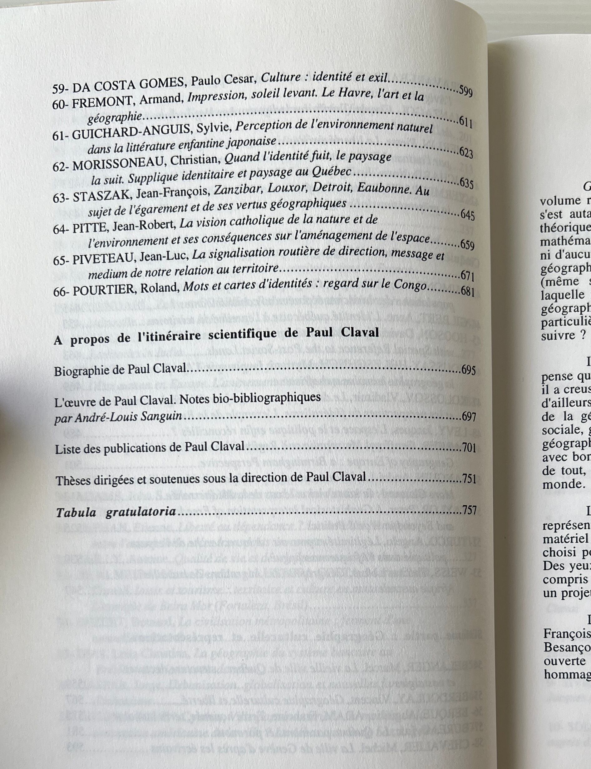 Geographie et Liberte: Melanges en hommage a Paul Claval / Jean-Robert Pitte, Andre-Louis Sanguin / L'Harmattan