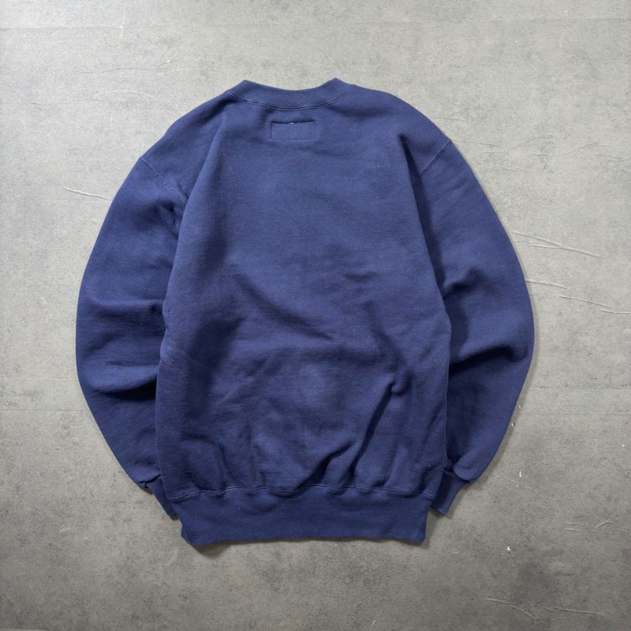 L.L.Bean × Russell 90s sweatshirt solid navy M 古着 - 11
