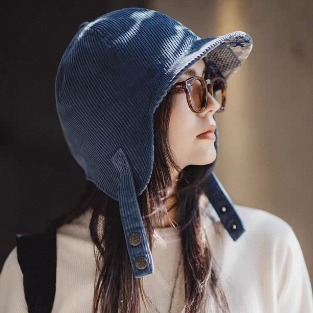 Retro Corduroy Thick Hat 125543